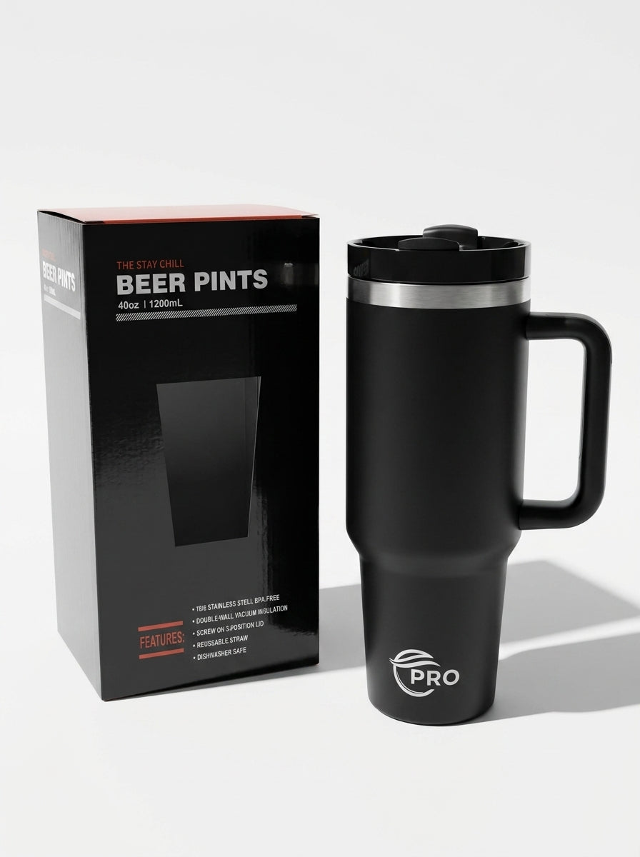 Insulated Travel Mug (Black)